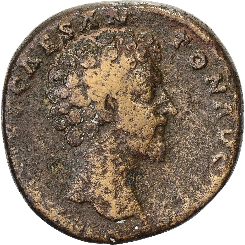 Marcus Aurelius, Sestertius, 156-158, Rome, Bronze, VF(20-25)