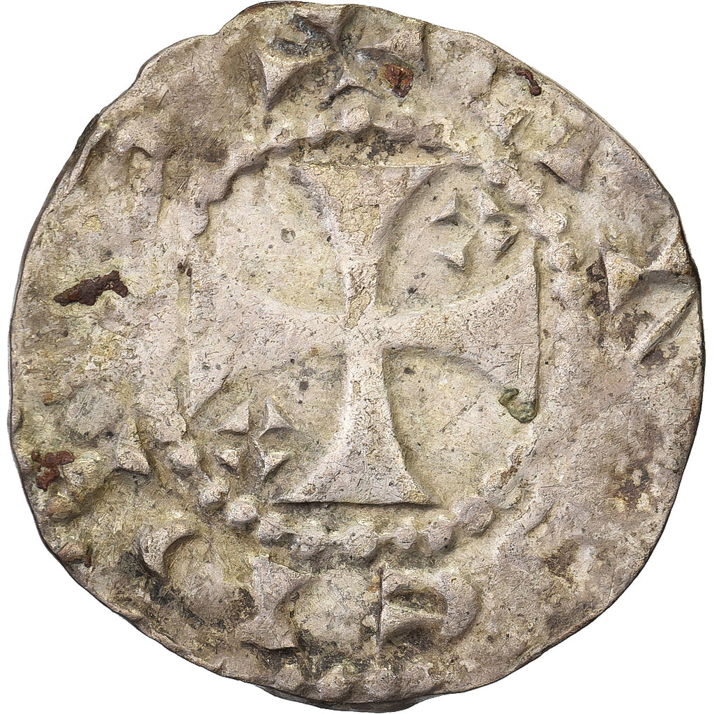 Abbaye de Corbie, Picardie, Denier, 11-12ème siècle, Billon, TB+