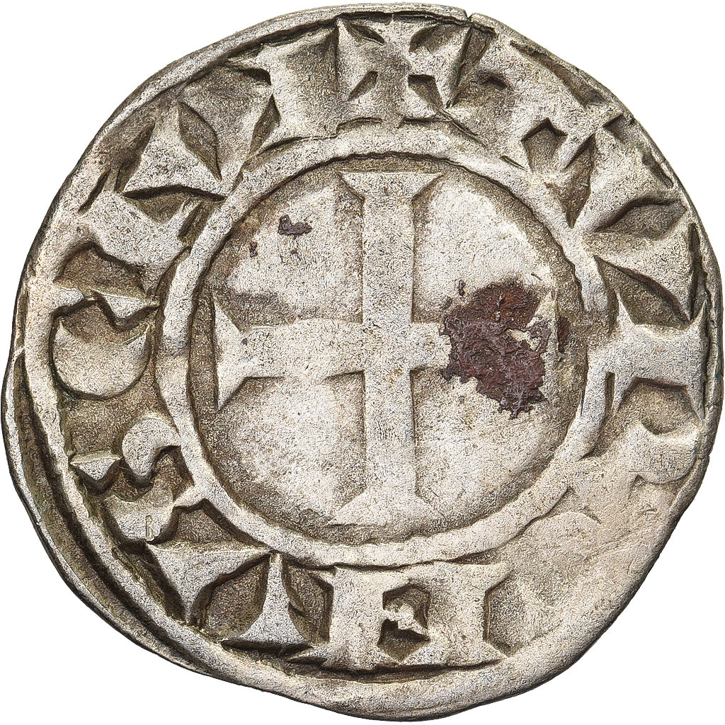 Touraine, Denier, ca. 1150-1200, Saint-Martin de Tours, Billon, TB+