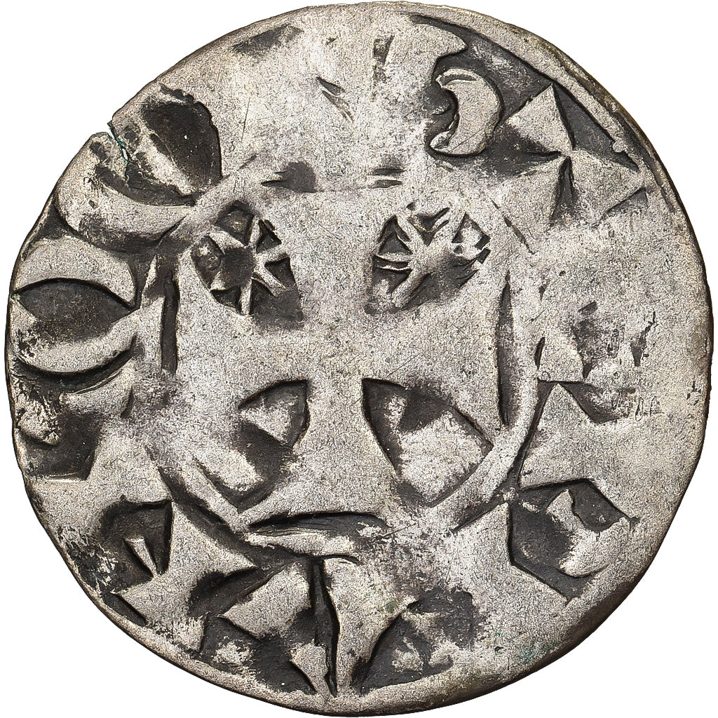 Comté de Penthièvre, Étienne Ier, Denier, 1093-1138, Guingamp, Billon, TB
