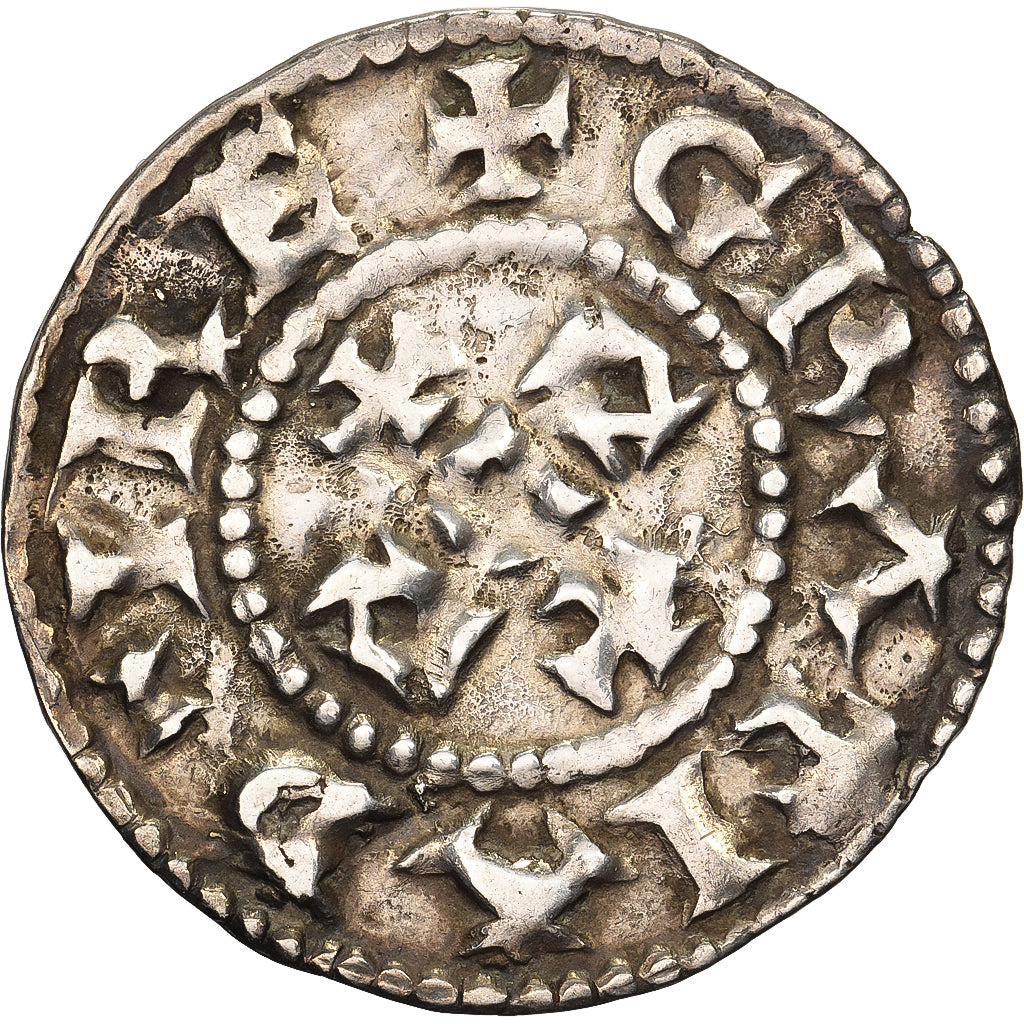 West Francia, Eudes, Denier, 887-898, Limoges, Silber, SS+