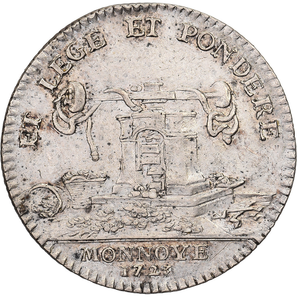 Frankrijk, Token, Louis XV, Monnaie de Paris, 1723, Zilver, ZF+