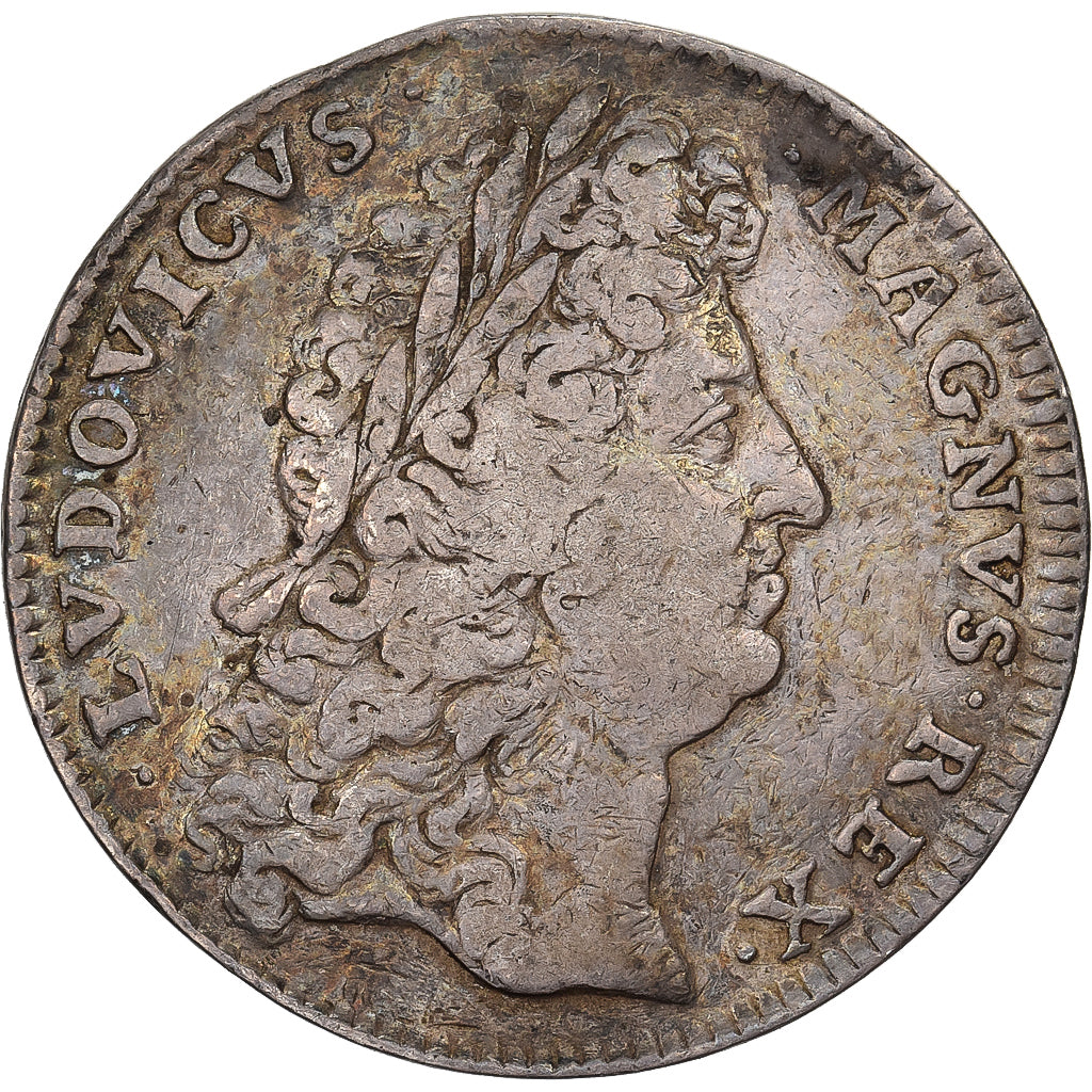 Frankreich, betaalpenning, Louis XIV, Trésor Royal, 1691, Silber, S+