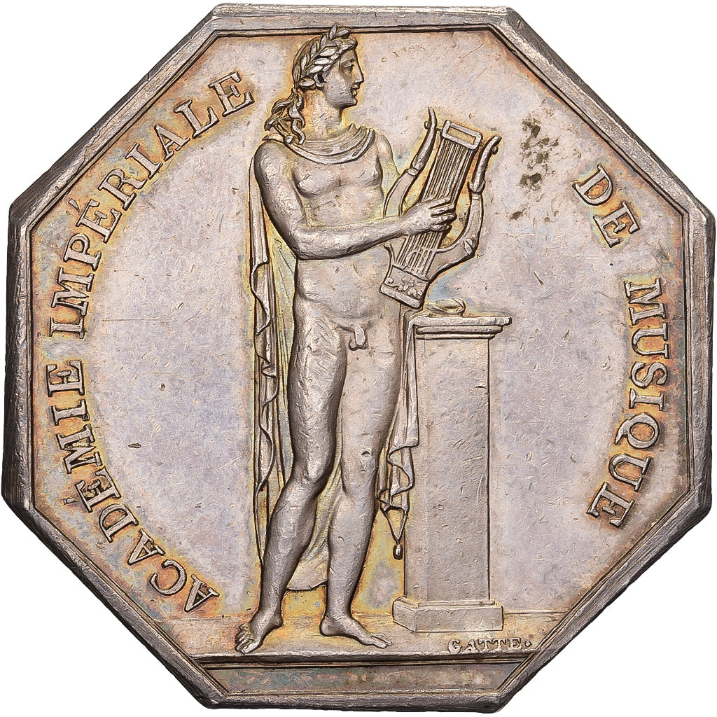 France, Token, Napoleon I, Académie Impériale de Musique, n.d., Silver