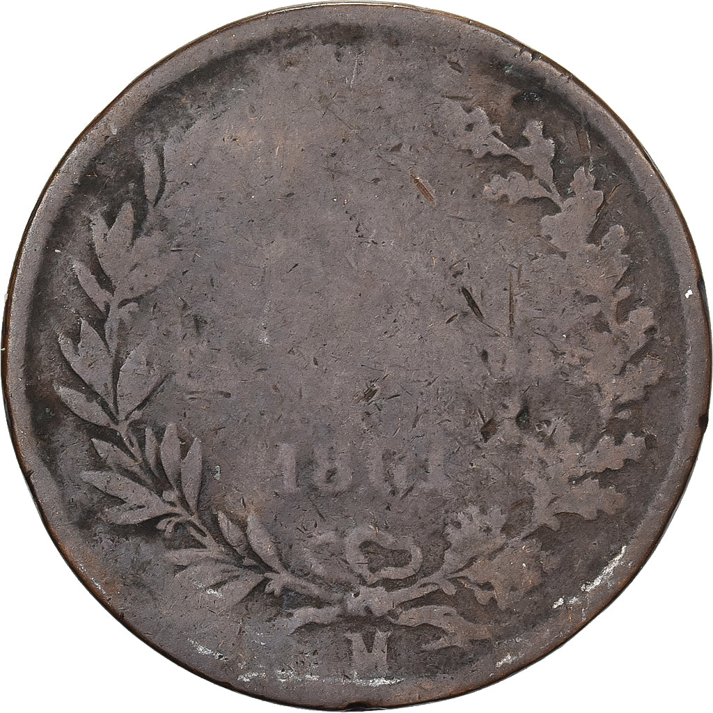 Italien, Vittorio Emanuele II, 5 Centesimi, 1861, Milan, Bronze, SGE