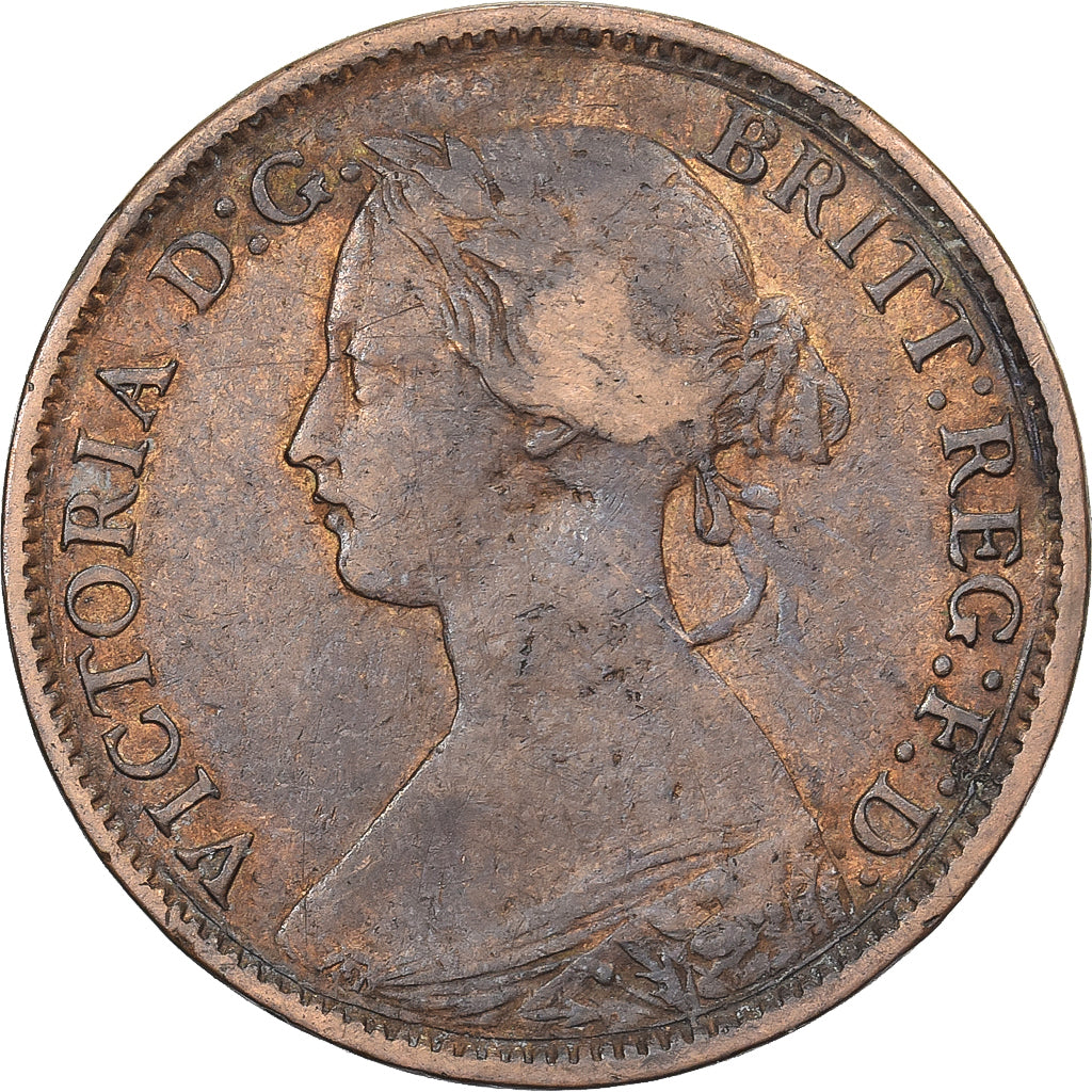 Great Britain, Victoria, Farthing, 1862, Bronze, EF(40-45)