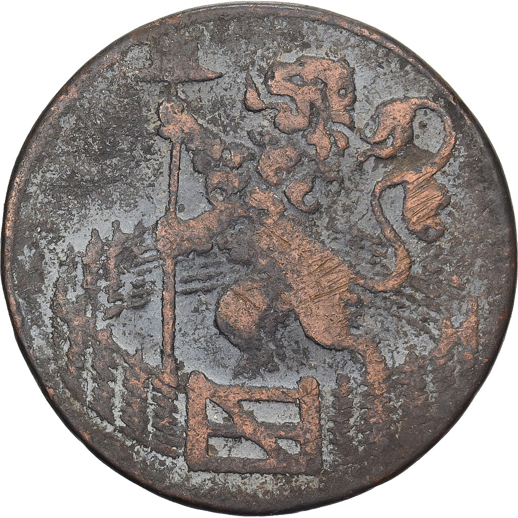 Province of Holland, 1 Duit, 1780, Dordrecht, Miedź, VF(20-25)