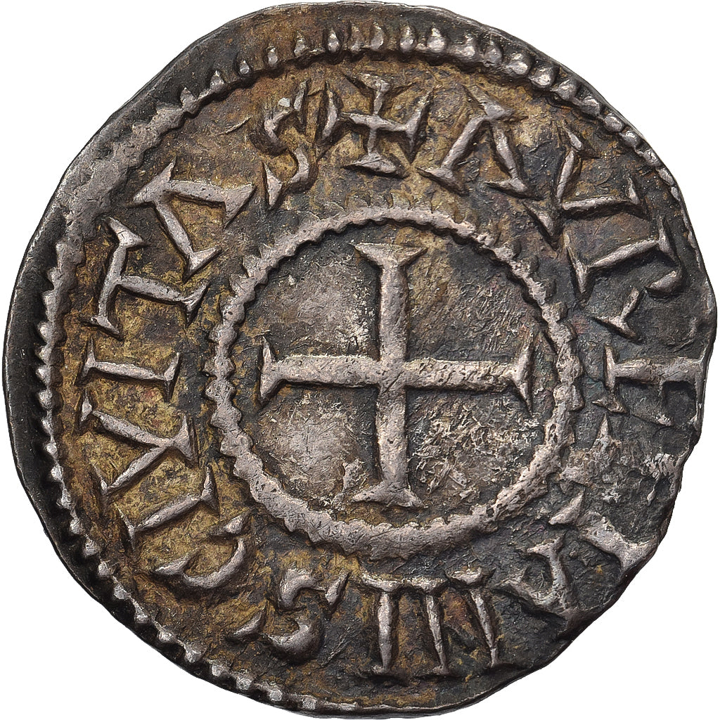 West Francia, Charles le Chauve, Denier, 843-877, Orléans, Billon, SS+