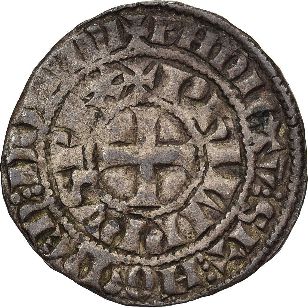 France, Philippe IV, Maille Tierce, 1306-1314, Billon, VF(30-35), Duplessy:219