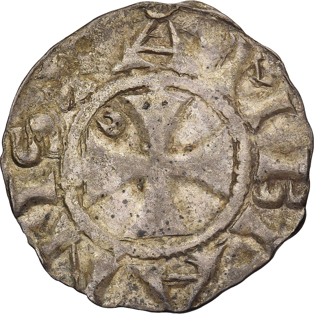 French States, Denier, 11th Century, Amiens, Billon, S+