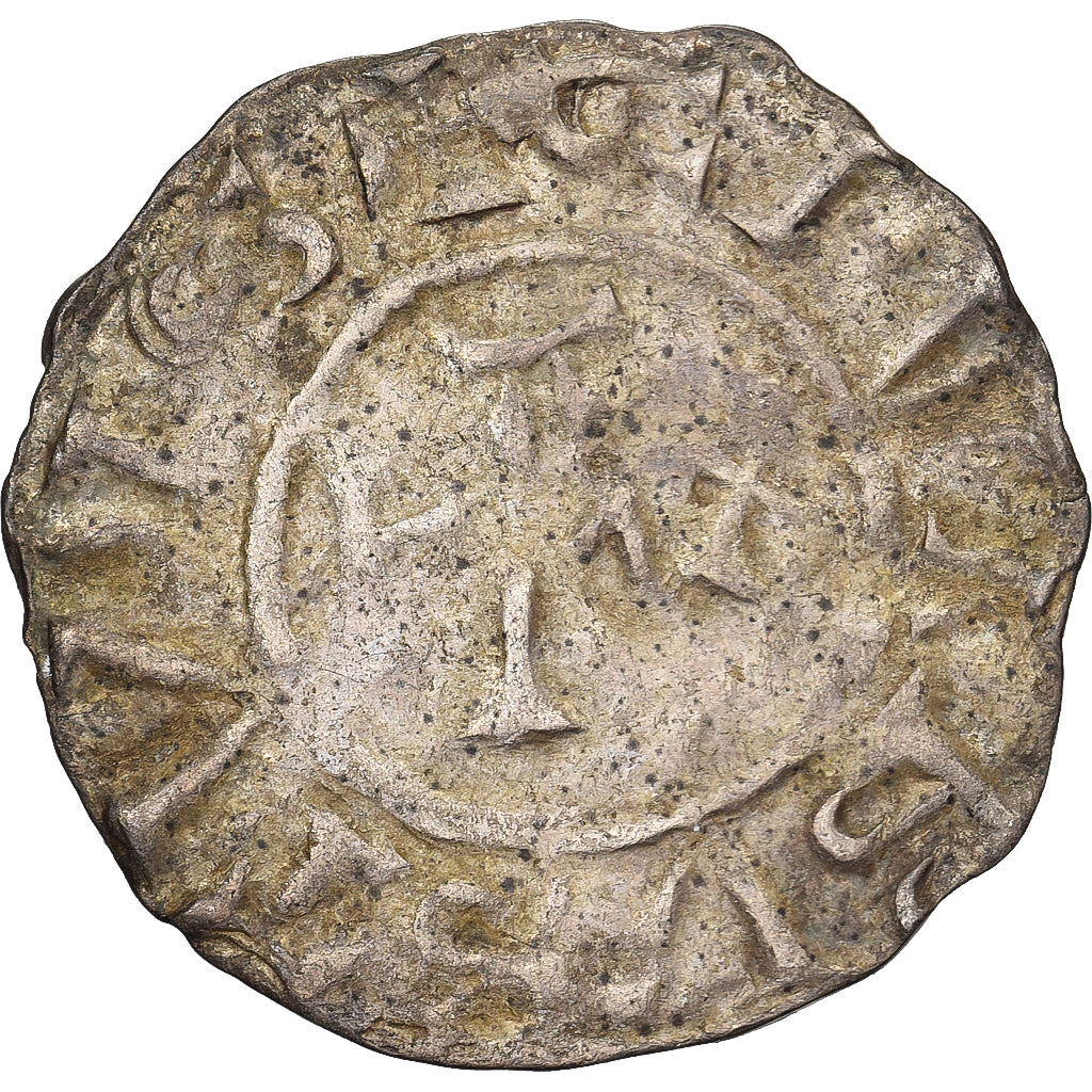 French States, Denier, 11th Century, Amiens, Billon, S+