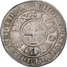 França, Louis IX, Gros Tournois, 1245-1270, Prata, EF(40-45), Duplessy:190c