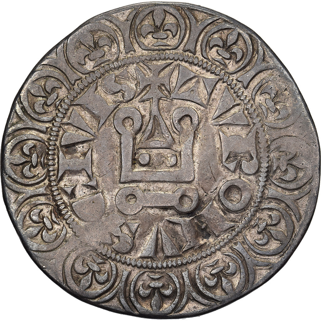 França, Louis IX, Gros Tournois, 1245-1270, Prata, EF(40-45), Duplessy:190c