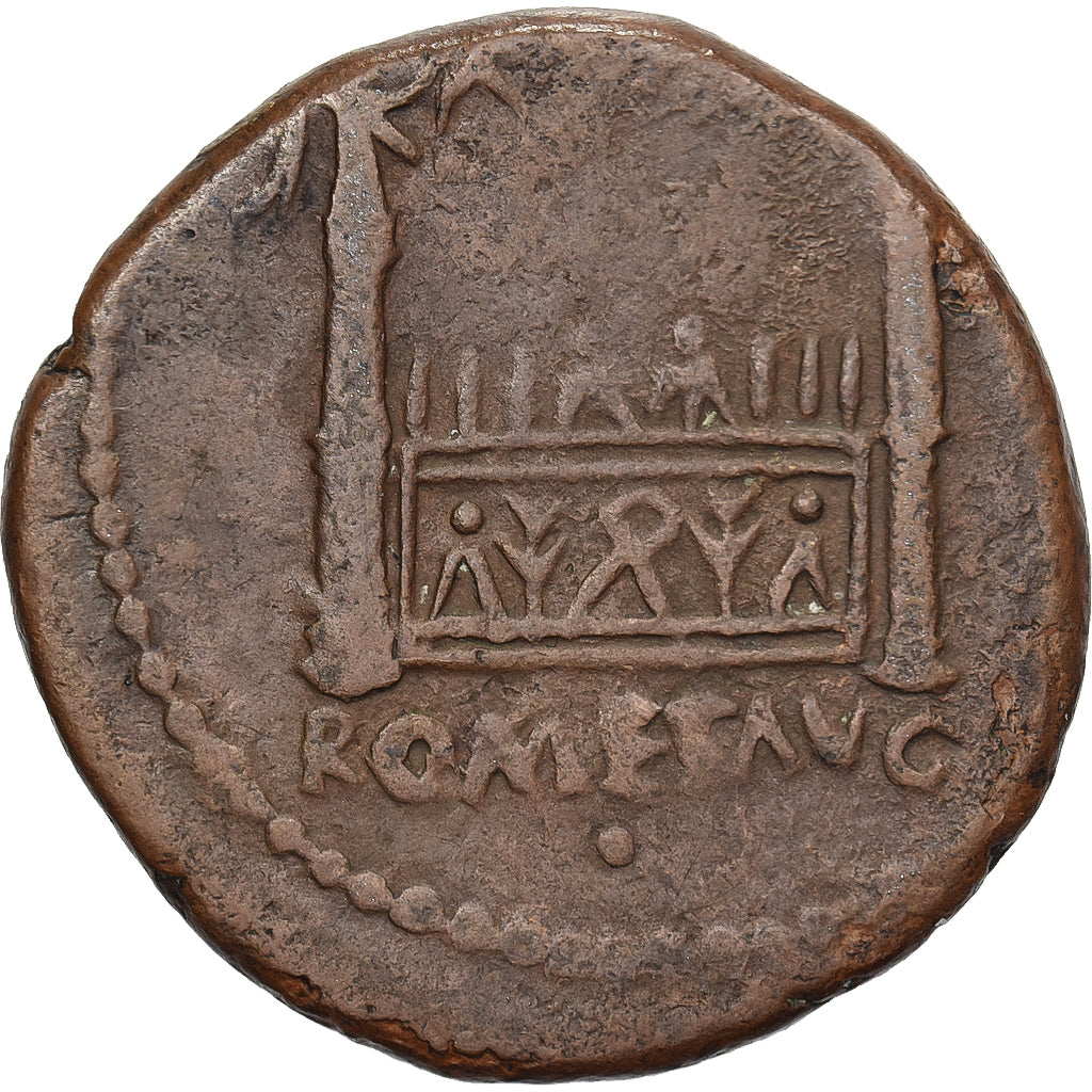 Tiberius, As, 12-14, Lyon - Lugdunum, Bronze, S+, RIC:245