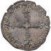 Frankreich, Henri III, 1/8 Ecu, 1587, Nantes, Silber, SS, Gadoury:485