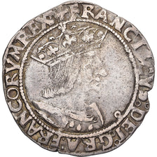 France, François Ier, 1/2 Teston, Before 1540, Lyon, 10th type, Silver