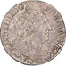 Francia, Louis XIV, 20 Sols aux insignes, 1708, Paris, Plata, MBC, Gadoury:164