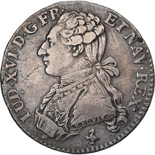 France, Louis XVI, 1/5 Écu aux branches d'olivier, 1780, Paris, Silver
