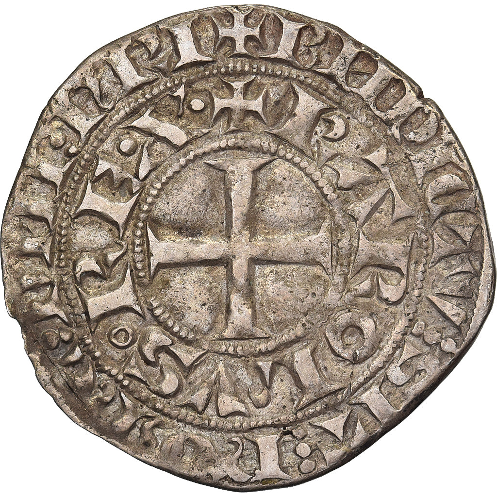 Frankreich, Charles IV, Maille Blanche, 1324-1328, Billon, SS, Duplessy:243A