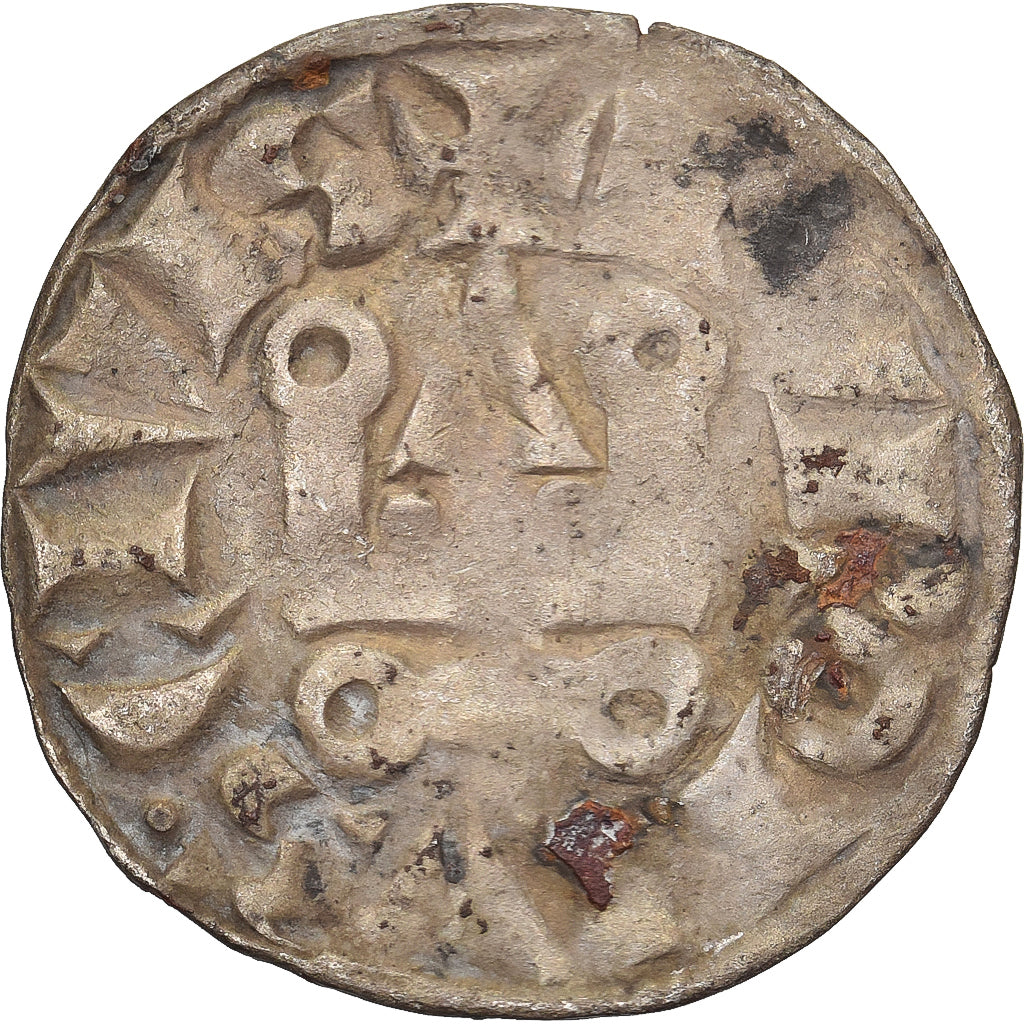 France, Philip II, Denier Tournois, 1180-1223, Saint-Martin de Tours, Billon
