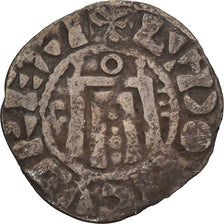 Francja, Louis VI, Denier, 1108-1137, Orléans, Bilon, VF(20-25), Duplessy:120