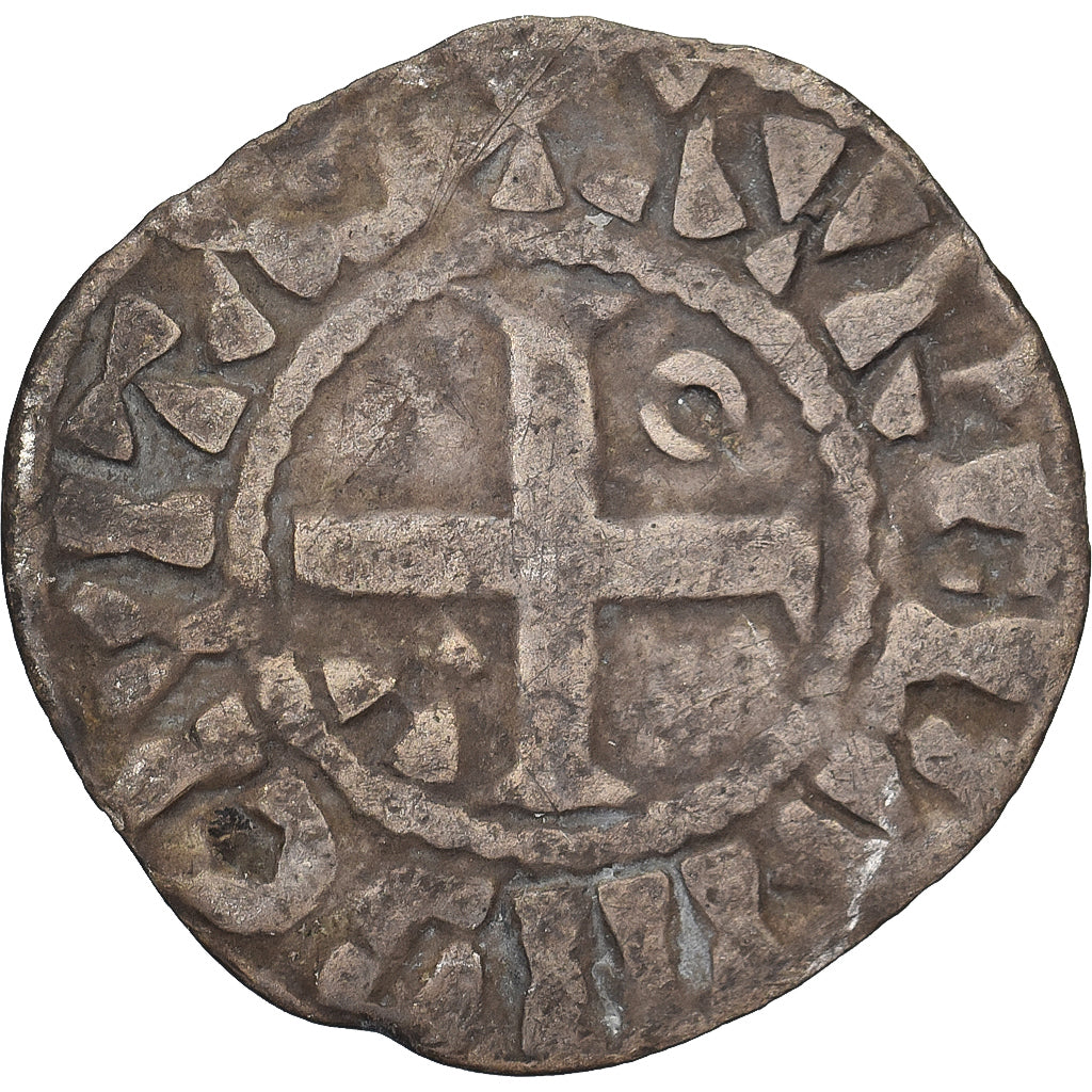 Francja, Louis VI, Denier, 1108-1137, Orléans, Bilon, VF(20-25), Duplessy:120