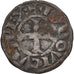 Francja, Louis IX, Denier Tournois, 1245-1270, Tours, Bilon, VF(30-35)