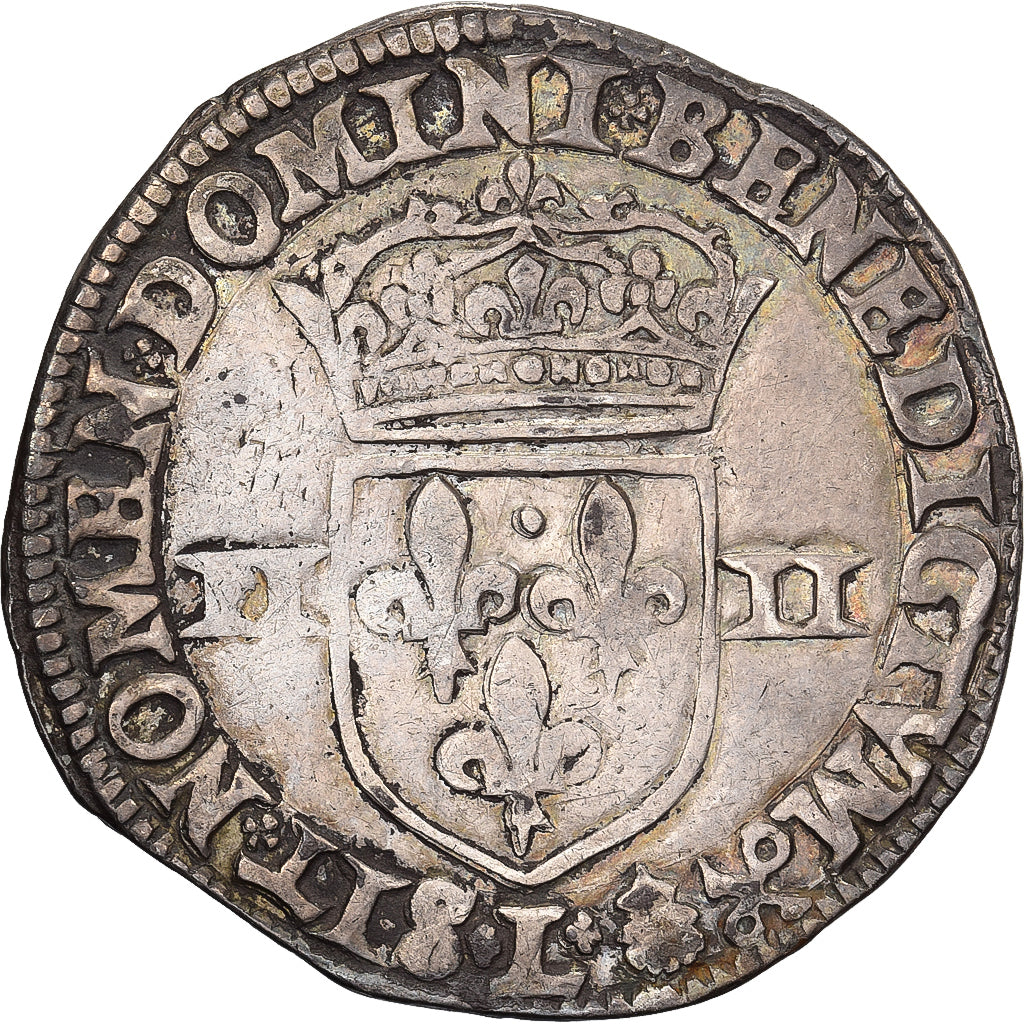 France, Henri IV, 1/4 Ecu, 1595, Bayonne, Argent, TB+, Gadoury:597