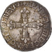 Frankrijk, Henri III, 1/4 Ecu, 1581, Nantes, Zilver, ZF, Gadoury:494