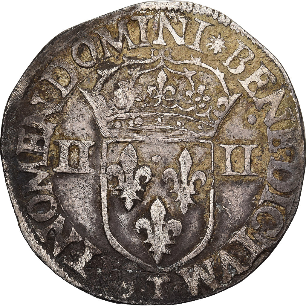 Frankrijk, Henri III, 1/4 Ecu, 1581, Nantes, Zilver, ZF, Gadoury:494