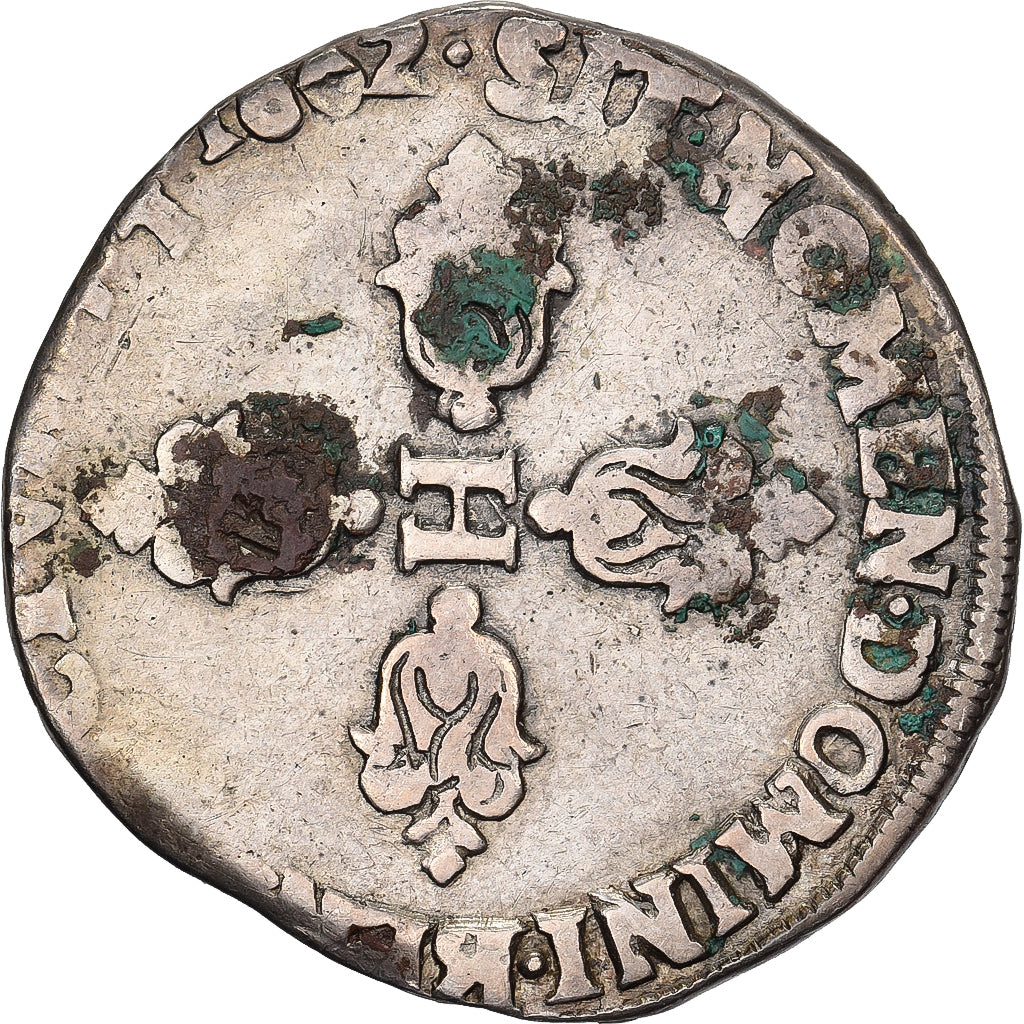 France, Henri IV, Demi Franc, 1602, Toulouse, Argent, TB, Gadoury:590