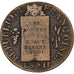 Frankreich, Sol aux Balances, 1793 - AN II, Metz, Bronze, S+, Gadoury:19