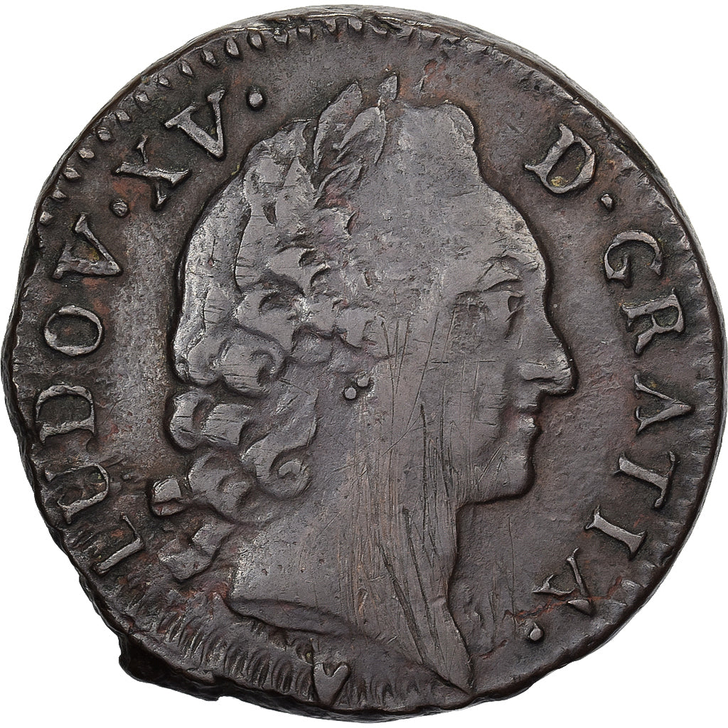 Francia, Louis XV, Sol, 1768, Aix, Argento, BB, Gadoury:279