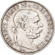 Hungary, Franz Joseph I, 5 Korona, 1900, Kremnica, Silver, VF(30-35)