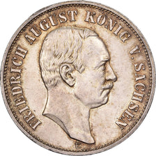 Royaume de Saxe, Frédéric-Auguste III, 5 Mark, 1914, Muldenhütten, Argent, SUP