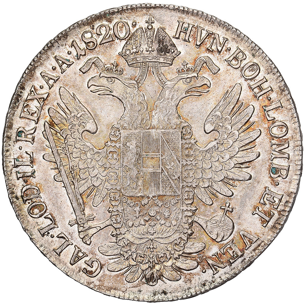 Austria, Franz I, Thaler, 1820, Milan, Silver, AU(50-53)