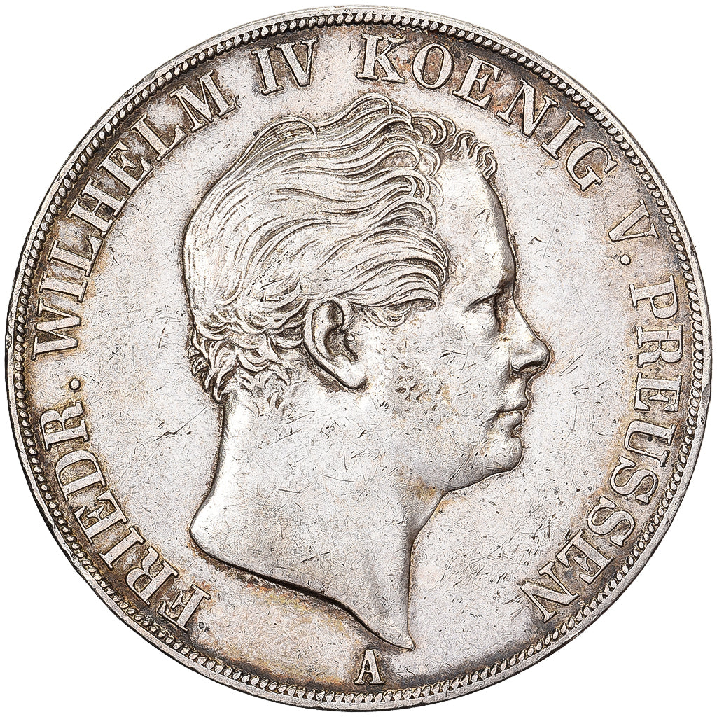 Kingdom of Prussia, Friedrich Wilhelm IV, 2 Thaler, 1846, Berlin, Prata