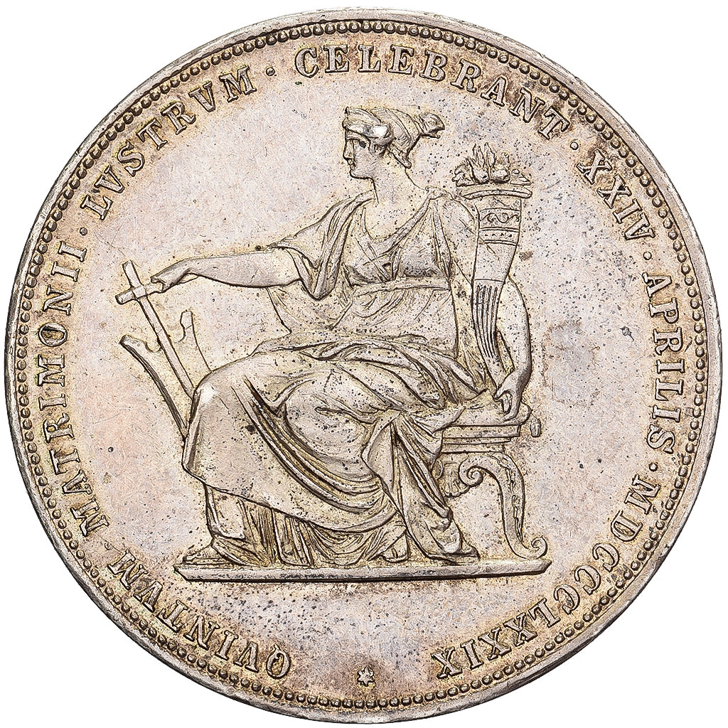 Austria, Franz Joseph I, 2 Florin, 1879, Vienna, Silver, MS(60-62)