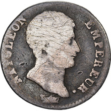 Frankreich, Napoleon I, Demi Franc, 1807, Turin, Silber, SGE, Gadoury:396
