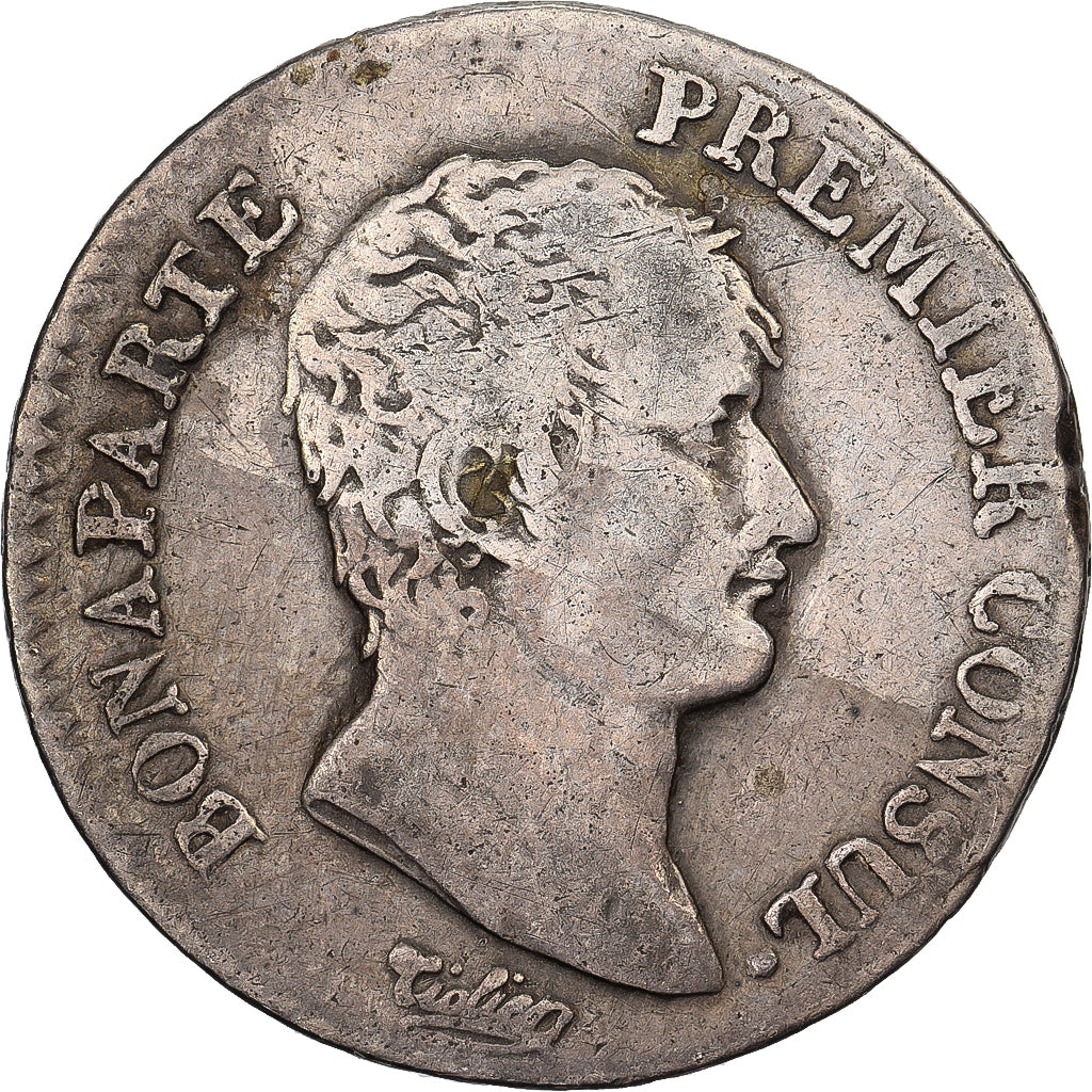 France, Napoléon Bonaparte, Demi Franc, An 12, Limoges, Silver, VF(30-35)
