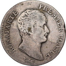 Francia, Napoléon Bonaparte, Demi Franc, An 12, Limoges, Plata, BC+