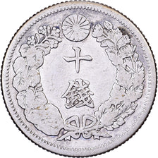Japan, Mutsuhito, 10 Sen, Meiji Era, Yr. 43 (1910), Silver, VF(30-35)