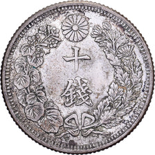 Japan, Yoshihito, 10 Sen, Taishō Era, Yr. 4 (1915), Silver, AU(50-53)