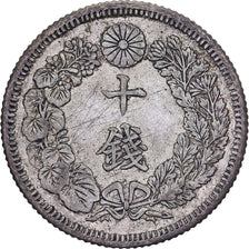 Japan, Yoshihito, 10 Sen, Taishō Era, Yr. 4 (1915), Silver, AU(50-53)
