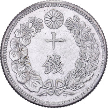 Japan, Yoshihito, 10 Sen, Taishō Era, Yr. 4 (1915), Silver, AU(55-58)
