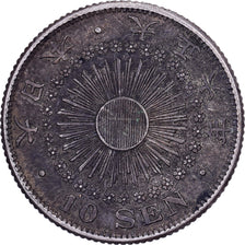 Japan, Yoshihito, 10 Sen, Taishō Era, Yr. 6 (1917), Silver, AU(50-53)