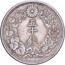Japan, Yoshihito, 50 Sen, Taishō Era, Yr. 6 (1917), Silver, AU(50-53)
