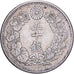 Japan, Mutsuhito, 50 Sen, Meiji Era, Yr. 45 (1912), Silver, AU(50-53)