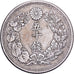 Japan, Mutsuhito, 50 Sen, Meiji Era, Yr. 43 (1910), Silver, AU(50-53)