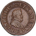 France, Henri IV, Double Tournois, 1598, Paris, Cuivre, TTB+